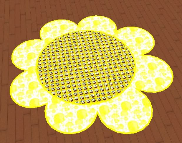 spongebob flower rug