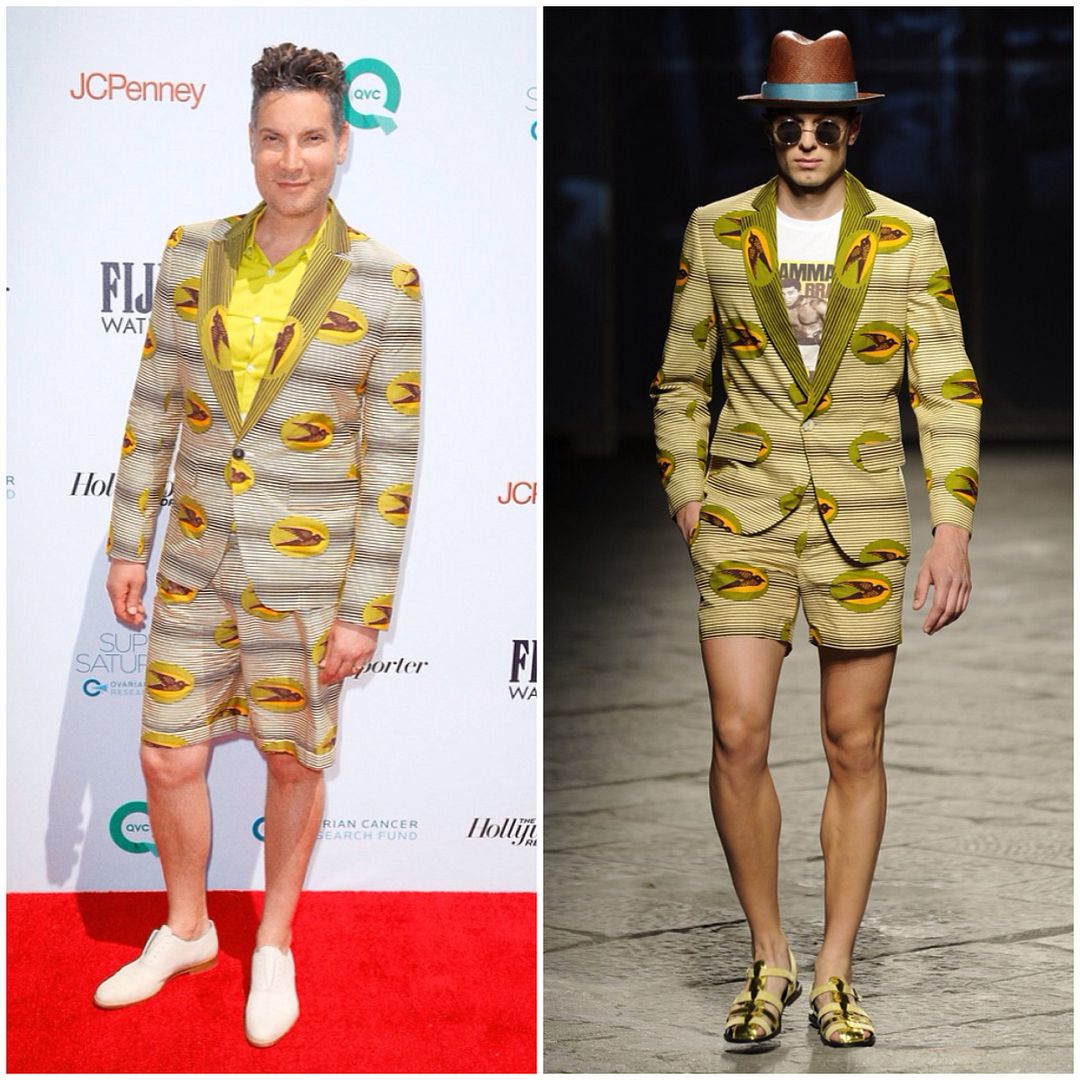 Cameron Silver in Stella Jean - FIJI Water At Super Saturday