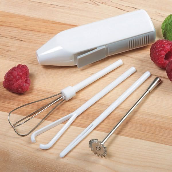 Deluxe Battery Powered Cordless Mini Hand Mixer Blender Whipper