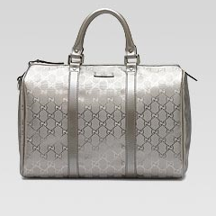 Gucci - Joy Boston bag in silver.