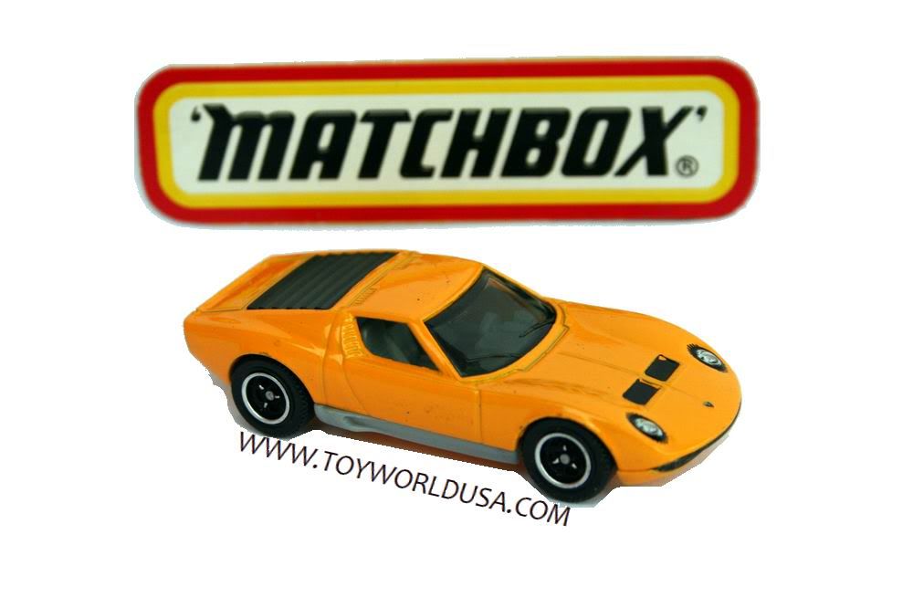 Matchbox 1968 Lamborghini Miura P400S yellow