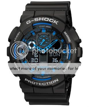 Casio GA 100 1A2 Anti Magnetic G Shock Watch Black  