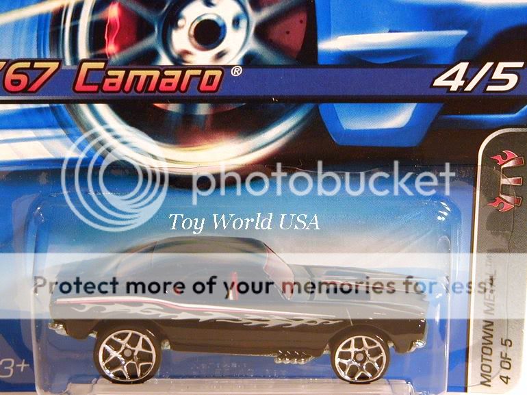 2006 Hot Wheels Motown Metal 89 '67 Chevy Camaro 5YSPK