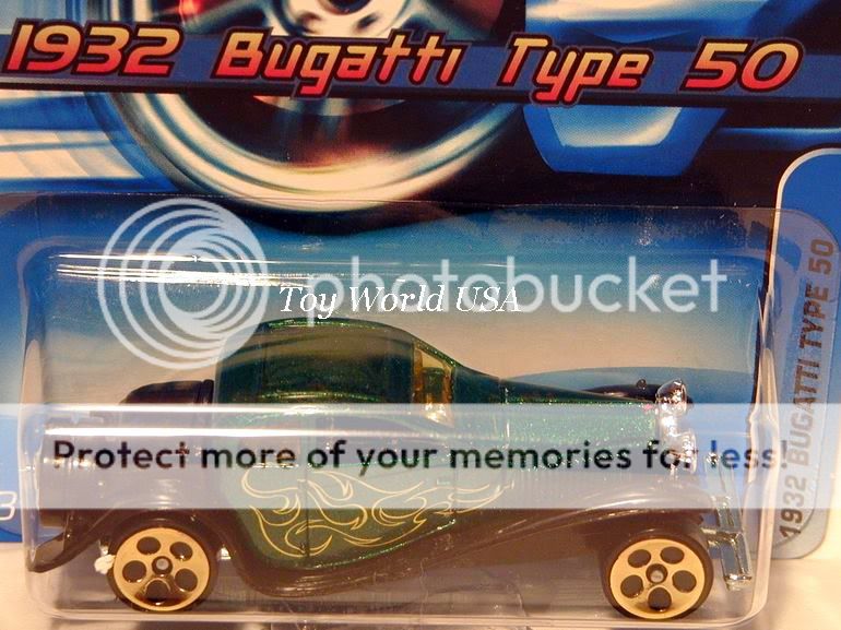 2006 Hot Wheels Mainline Car #177 32 Bugatti Type 50  