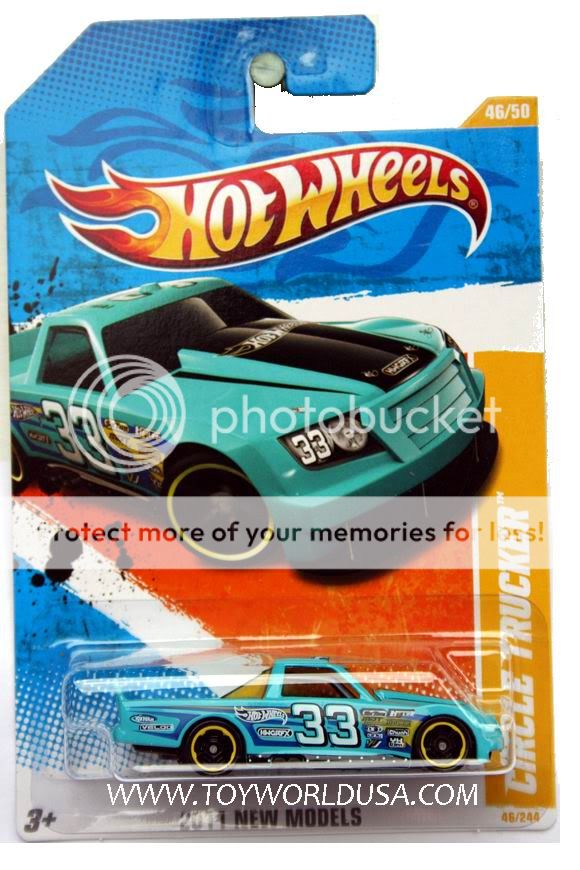 2011 Hot Wheels New Models #46 Circle Trucker teal  