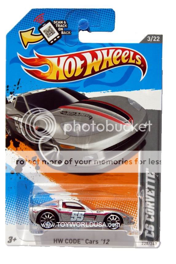 2012 Hot Wheels HW Code Cars 228 Chevrolet Corvette C6