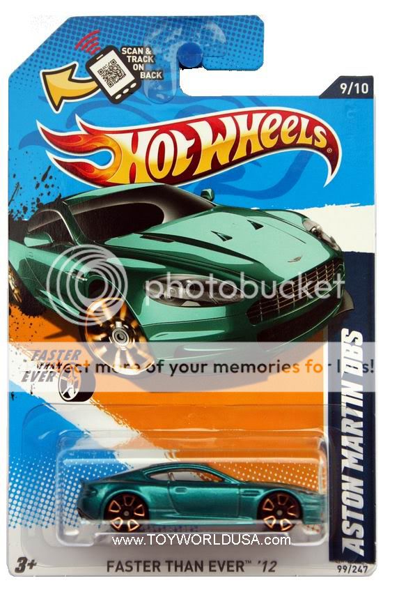 2012 Hot Wheels Faster Than Ever 99 Aston Martin DBS Teal