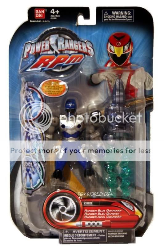 Power Rangers RPM Auxiliary Trax Ranger Blue Guardian  