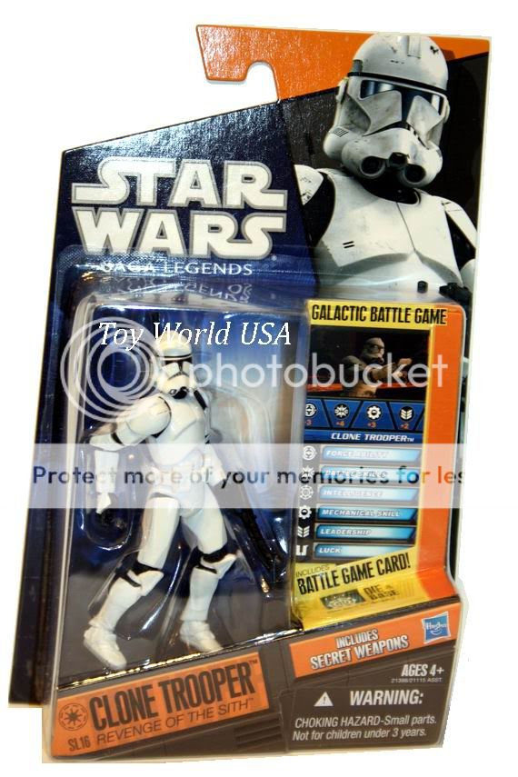 2010 Star Wars Saga Legends SL16 Clone Trooper Revenge  