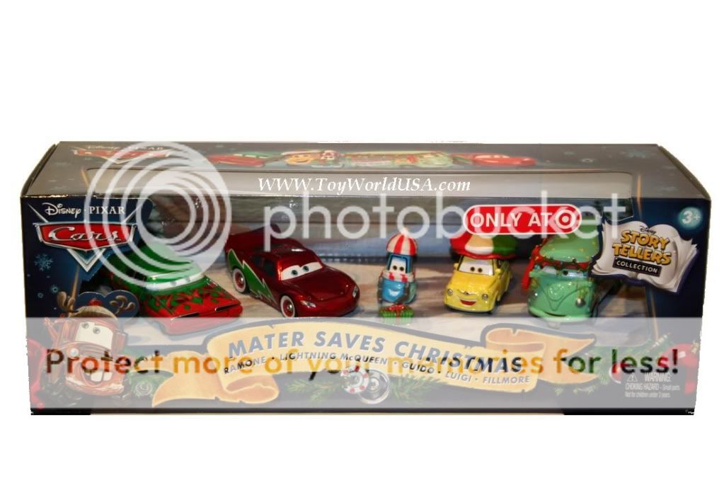 Disney Cars Target Excl Mater Saves Christmas 5 Car Set