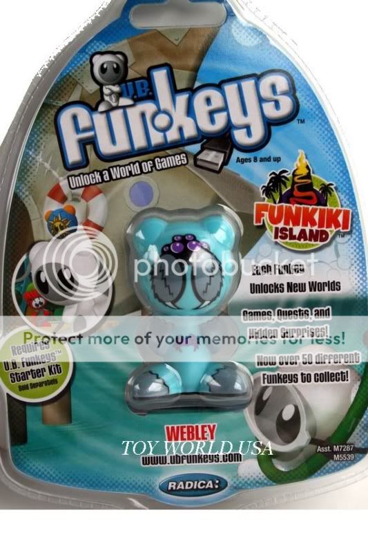 Funkeys Funkiki Island RARE WEBLEY  