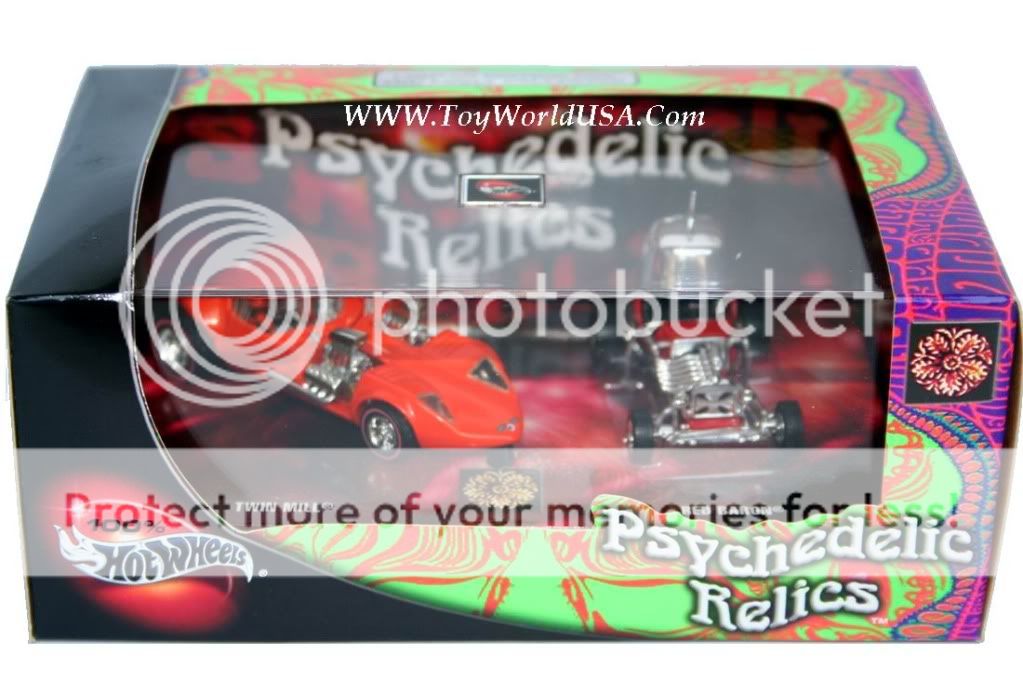100 Hot Wheels Psychedelic Relics Twin Mill Red Baron