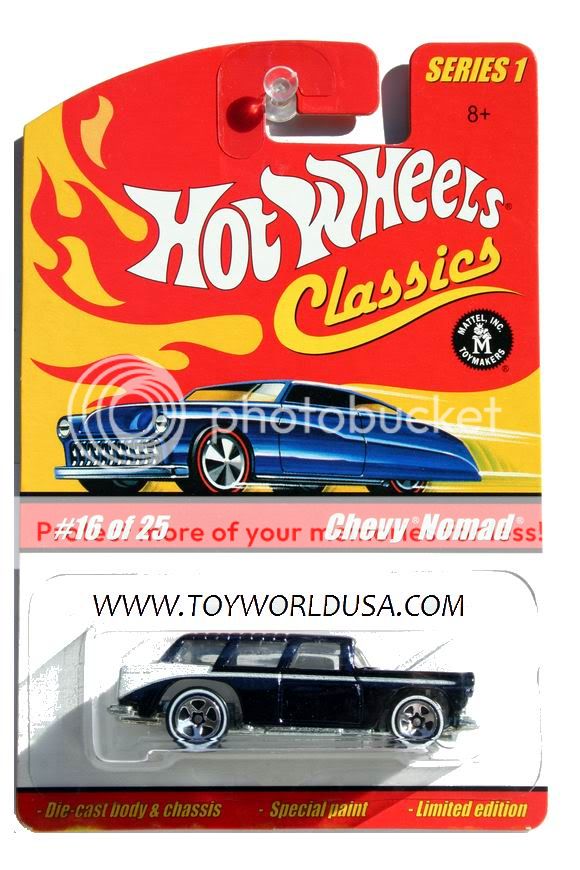 Collector # 16 Vehicle Name Chevy Nomad Series 1 Overall 