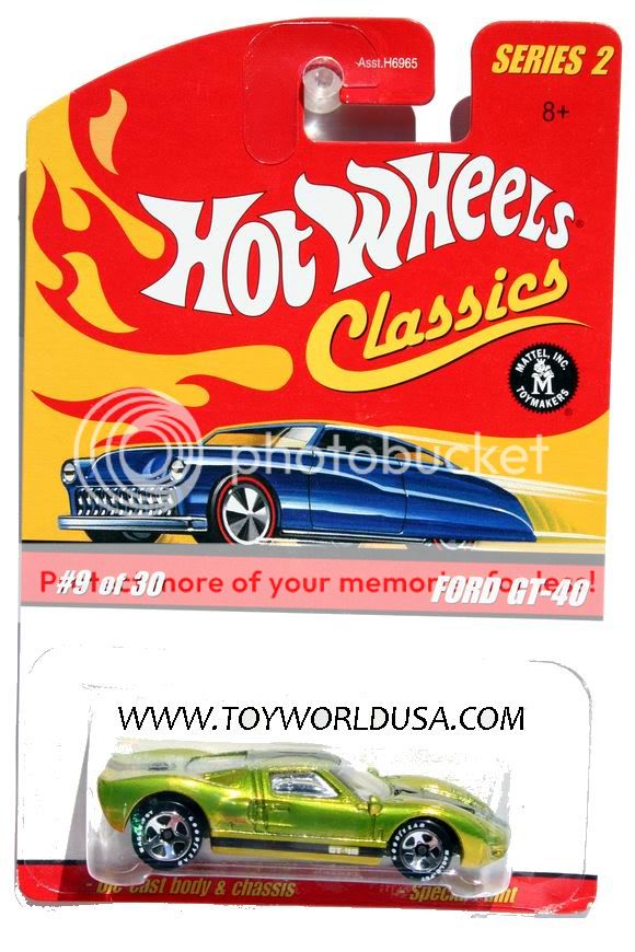 Hot Wheels Classics Series 2 9 Ford GT 40 Antifreeze