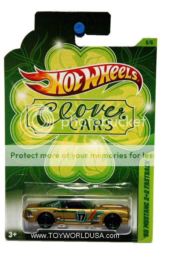 2012 Hot Wheels Clover Cars #6 1965 Ford Mustang 2+2 Fastback  