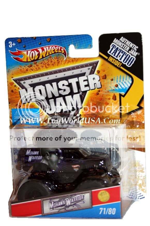 2011 HW Monster Jam Monster Truck Mohawk Warrior #71  