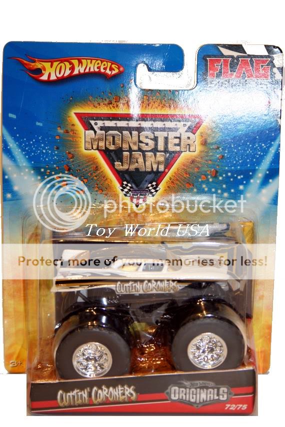 HW Monster Jam Monster Truck Cuttin Coroners 72 Flag