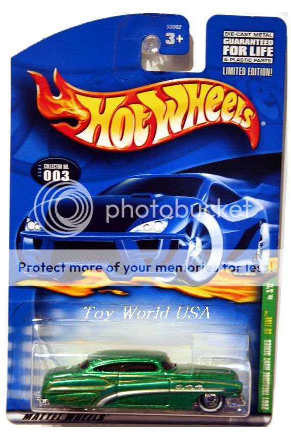 Hot Wheels mainline Treasure Hunt car. Protecto Package available for