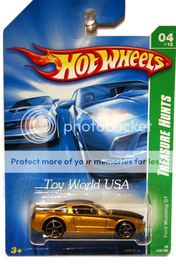 Hot Wheels mainline Treasure Hunt car. Protecto Package available for