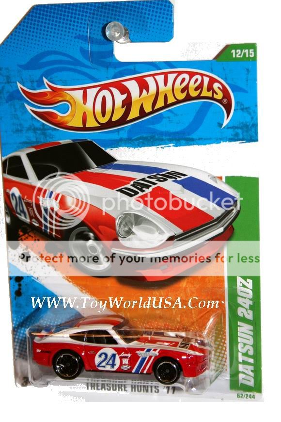 Hot Wheels mainline Treasure Hunt car. Protecto Package available for 