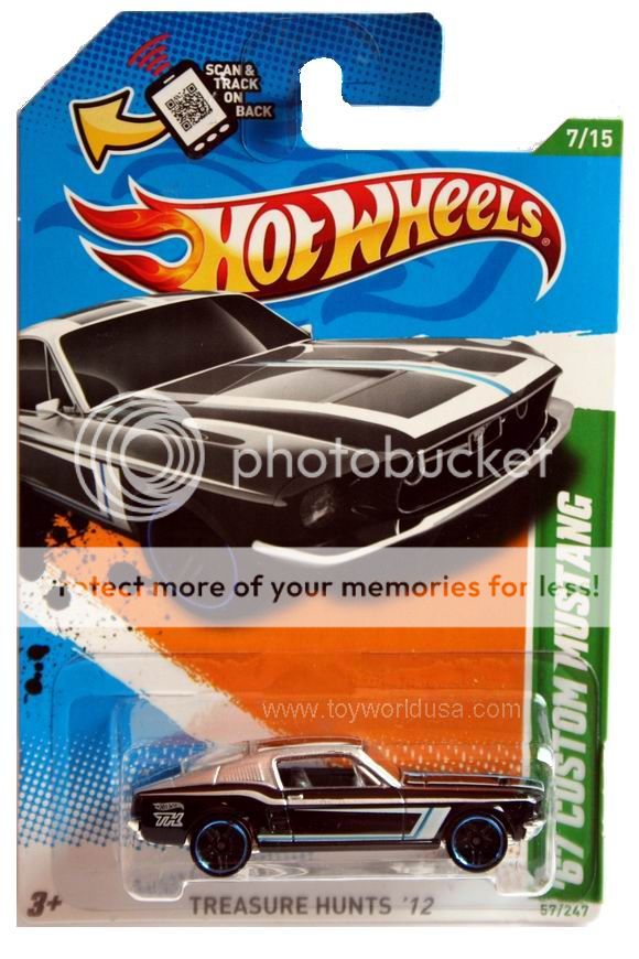 Hot Wheels mainline Treasure Hunt car. Protecto Package available for