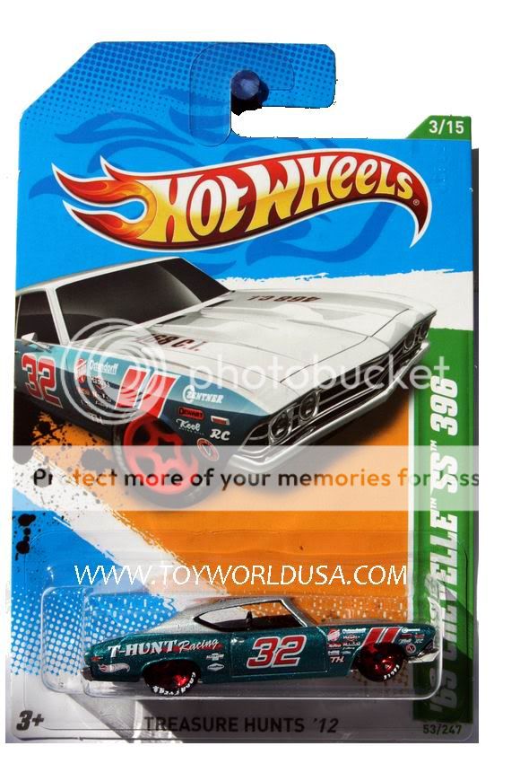 2012 Hot Wheels Treasure Hunt 53 1969 Chevrolet Chevelle SS 396