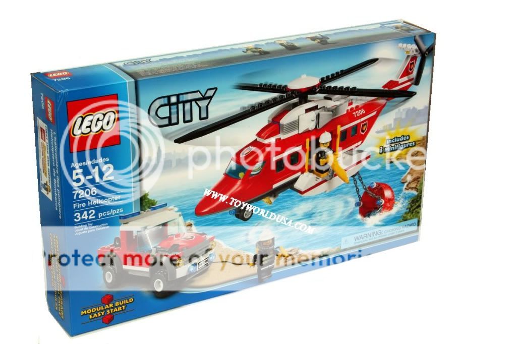 Lego City Fire Helicopter 7206