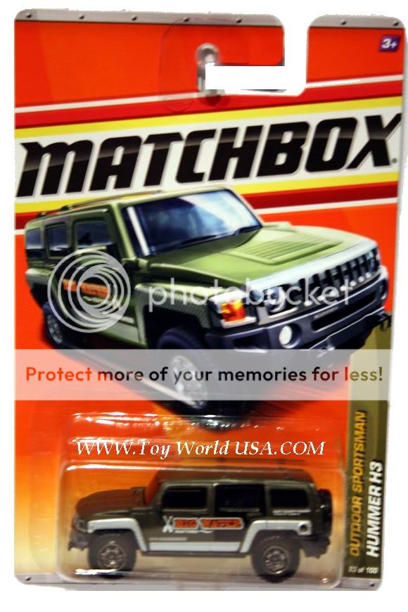 2010 Matchbox #83 Hummer H3 Outdoor Sportsman BIG Water  