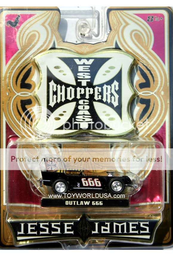 2006 Jesse James West Coast Choppers Outlaw 666 black   gold  