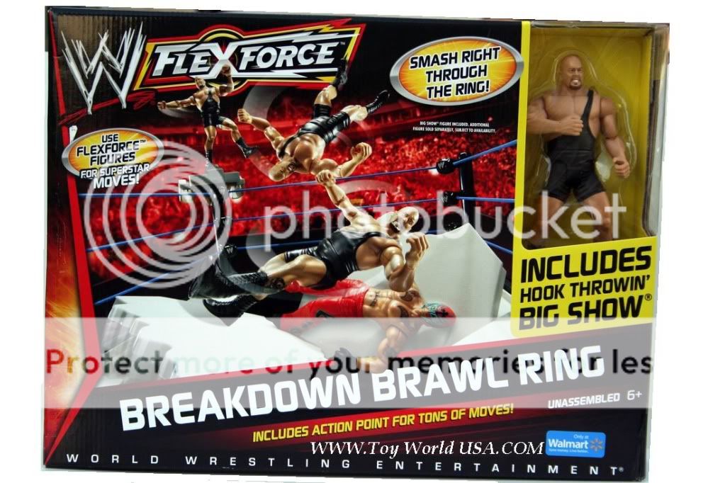  Excl WWE Breakdown Brawl Ring Incl Big Show Fig  