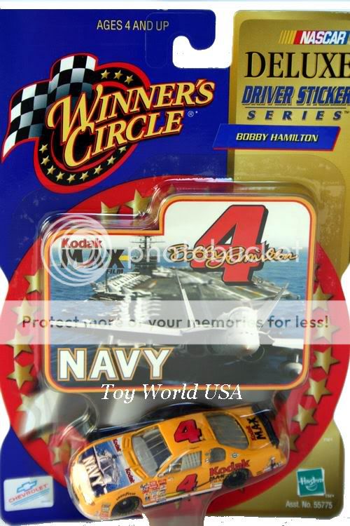 nascar driver bobby hamilton team sponsor navy kodak vehicle make